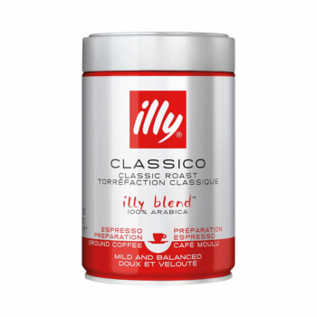 illy Classico Classic Roast, 100 % Arabica, gemahlen, 250 Gramm Dose